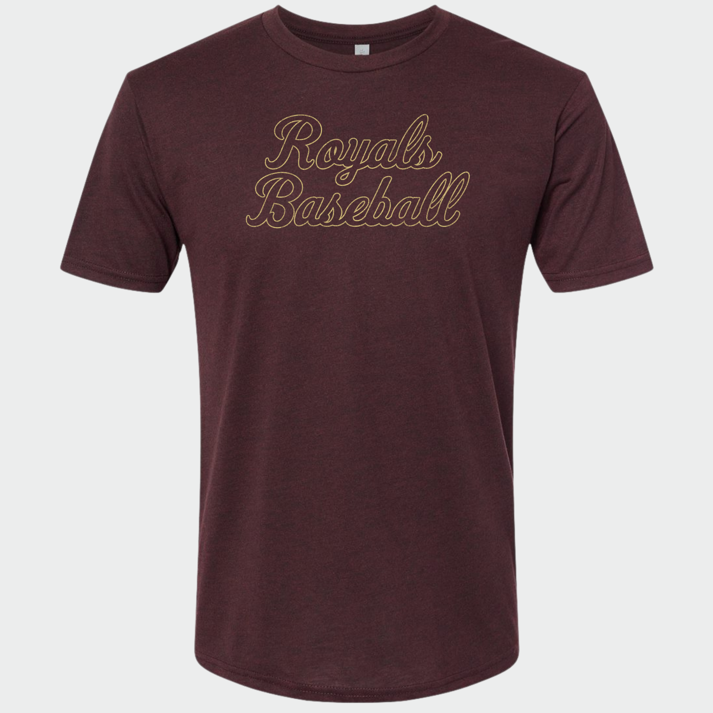 TCR: Royals Baseball Script, Triblend Tee *Distressed Print*
