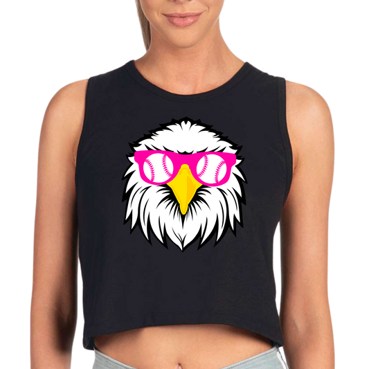 NA11UG: Party Eagle Women's Festival Crop Tank Top