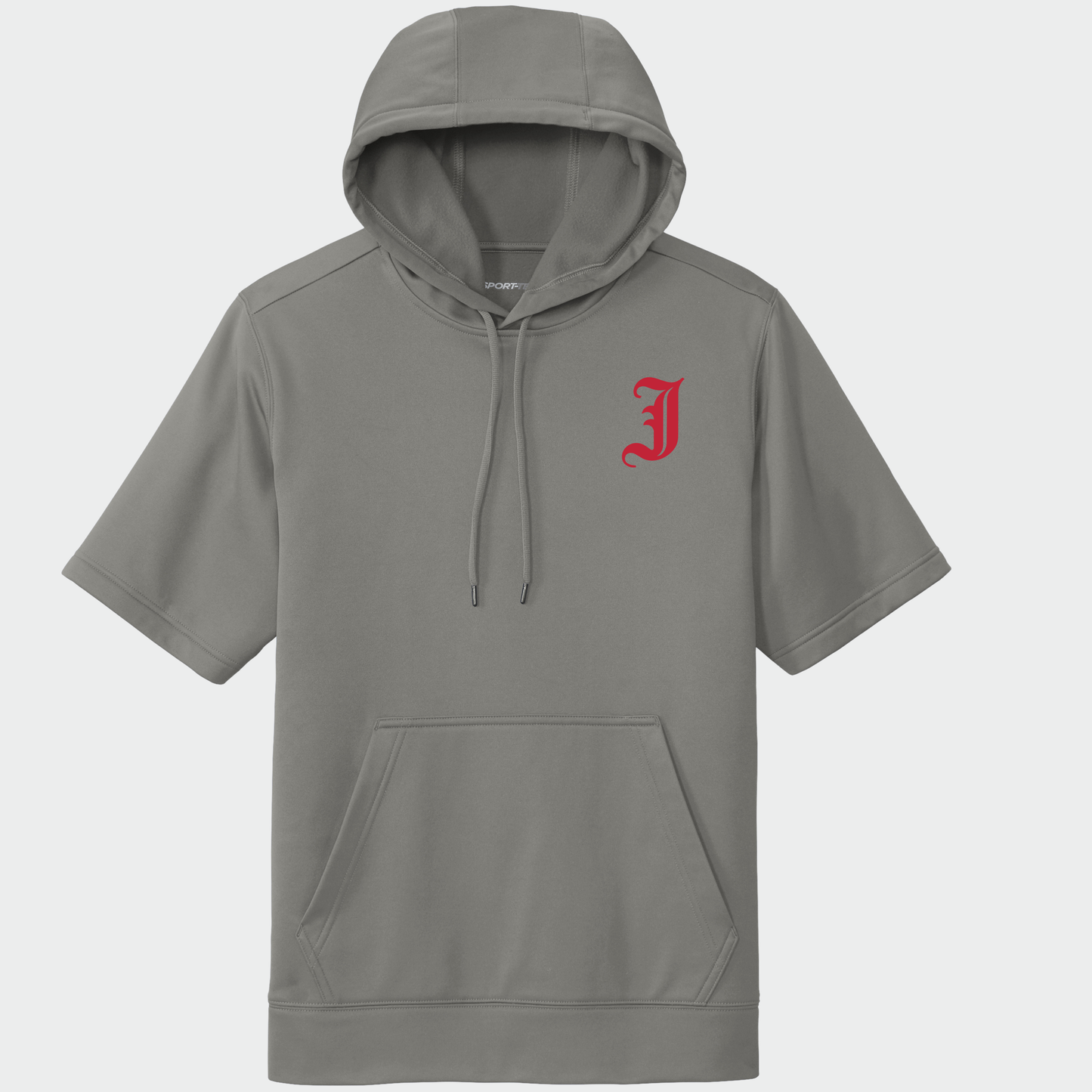 JTB: Old English J Short Sleeve Hooded Tech Sweatshirt