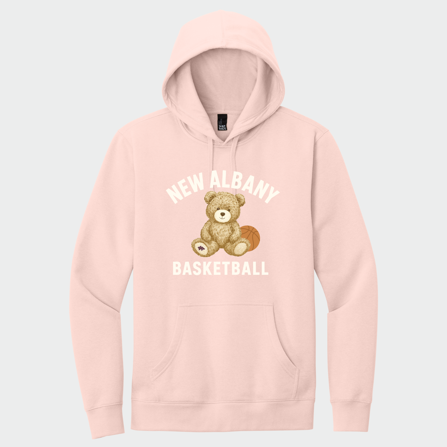 NAGTB: New Albany Basketball Teddy Bear Hooded Sweatshirt