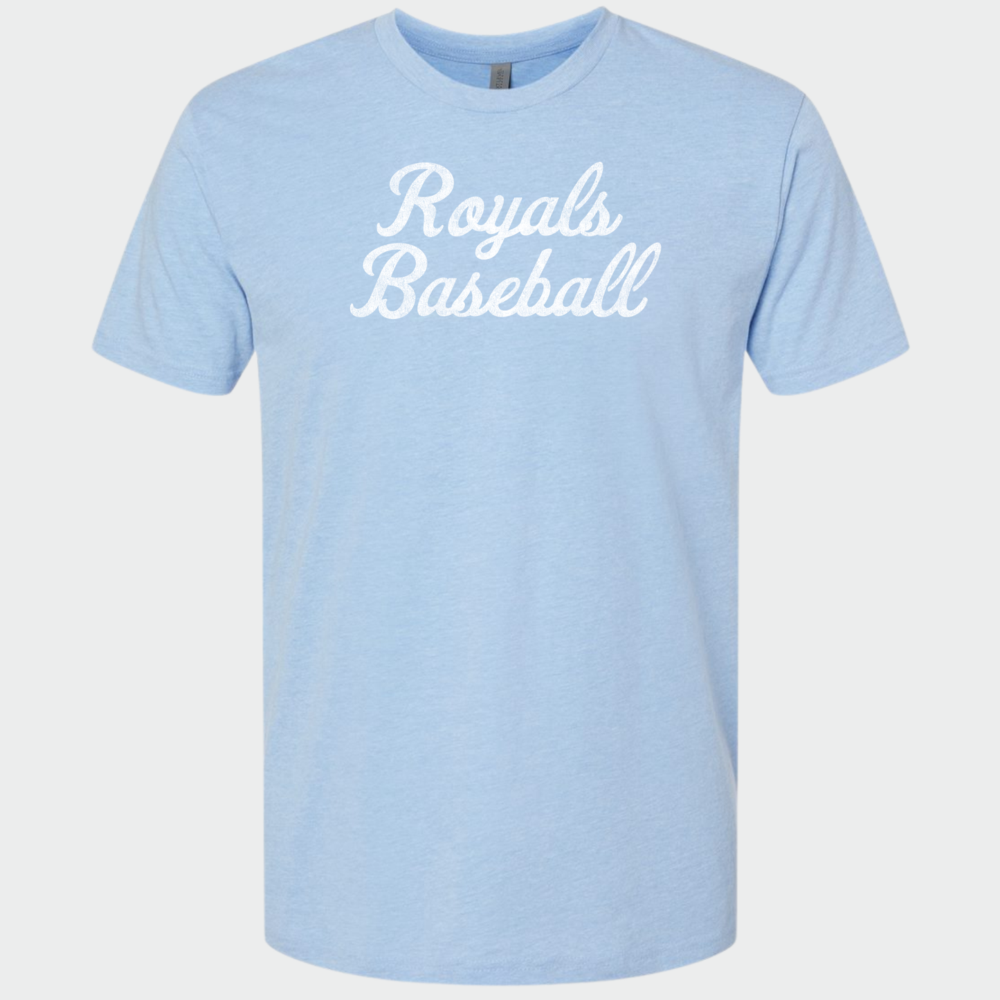 TCR: Royals Baseball Script, Triblend Tee *Distressed Print*