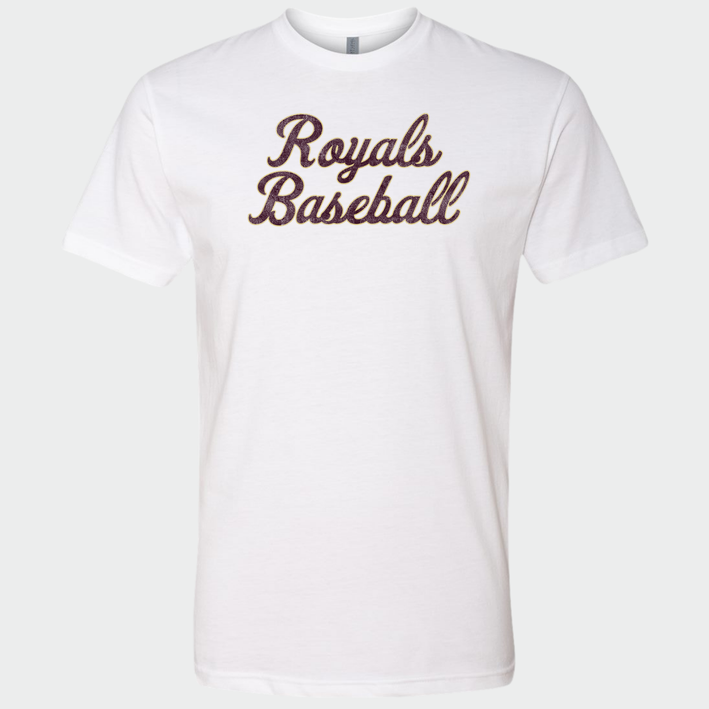 TCR: Royals Baseball Script, Triblend Tee *Distressed Print*