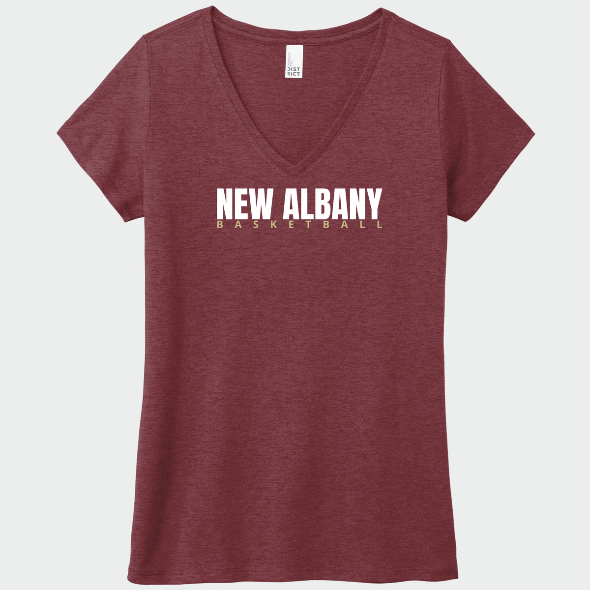 NAGTB: New Albany Basketball, Women's Triblend V-Neck Tee