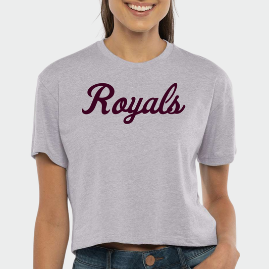TCR: Royals Script Women's Crop Tee