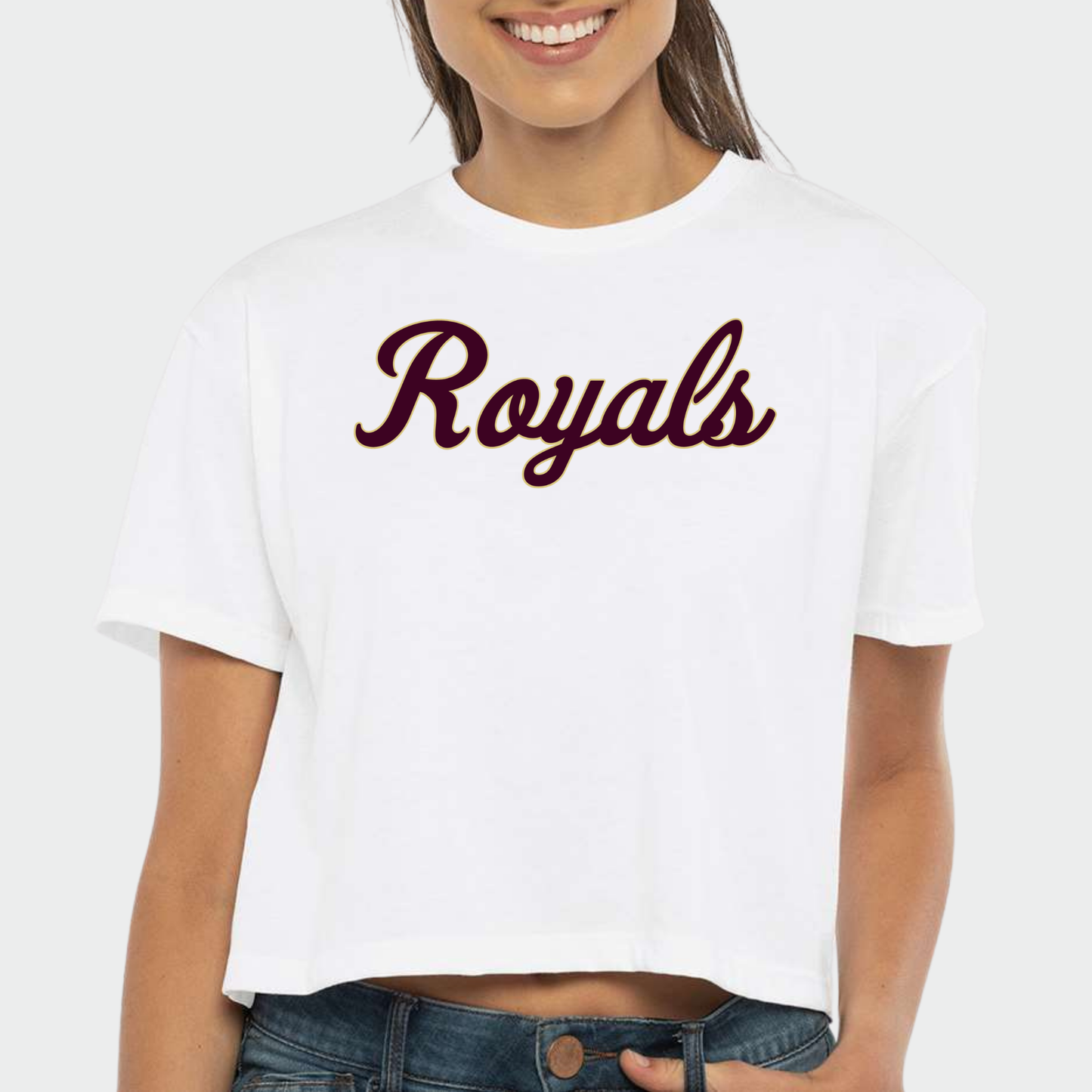 TCR: Royals Script Women's Crop Tee