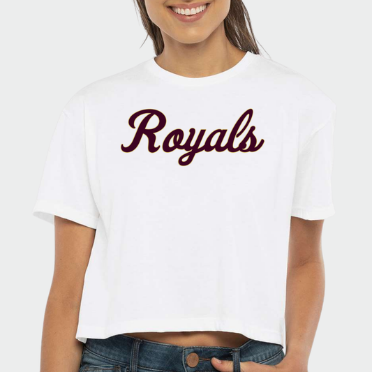 TCR: Royals Script Women's Crop Tee