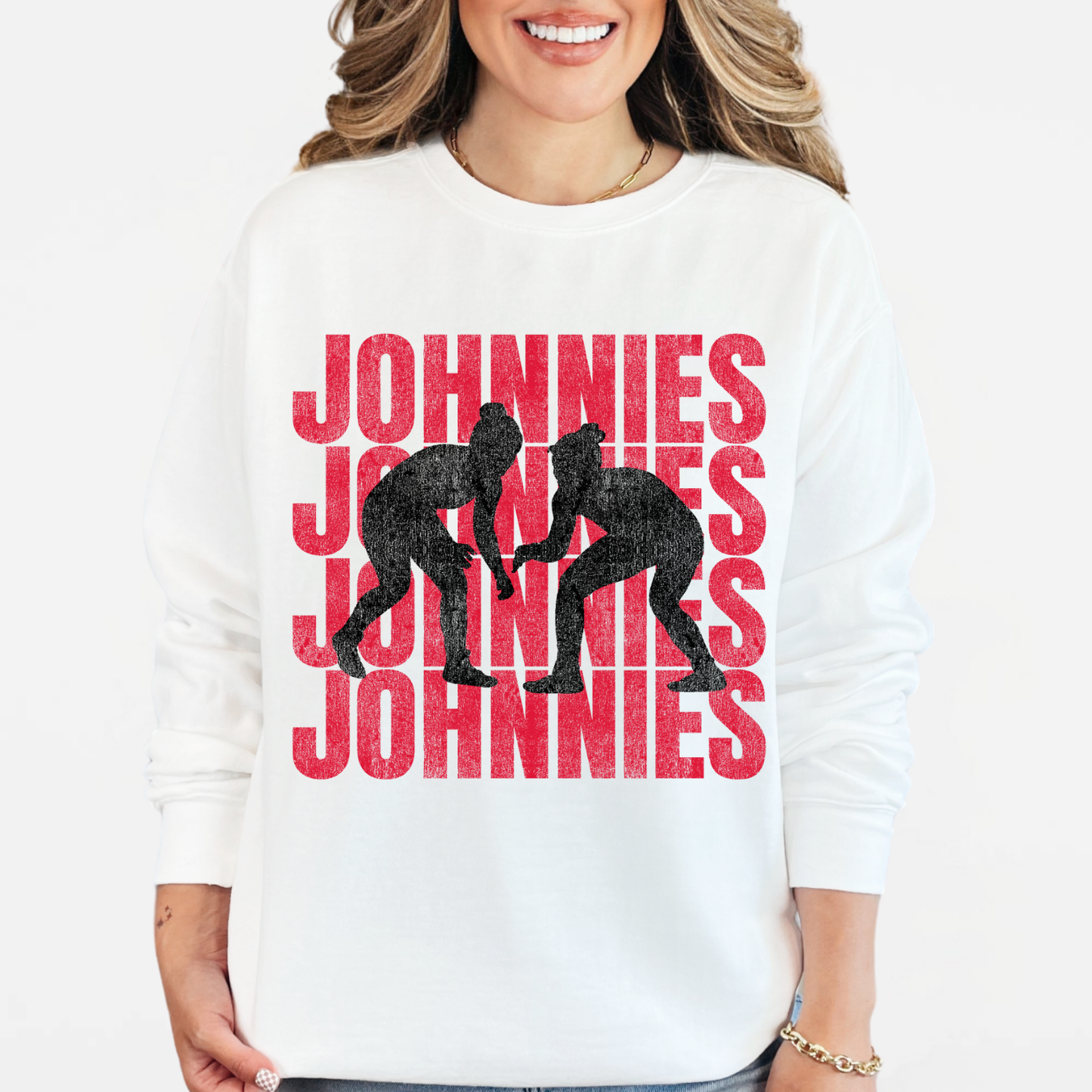 JYAA: Johnnies Wrestling *distressed graphic* Sweatshirt