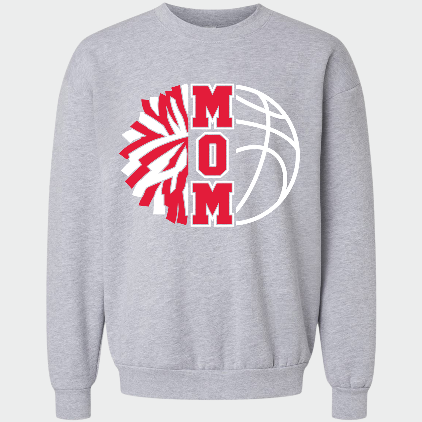 JYAA: Basketball Cheer Parent Reflex Fleece Crew Sweatshirt