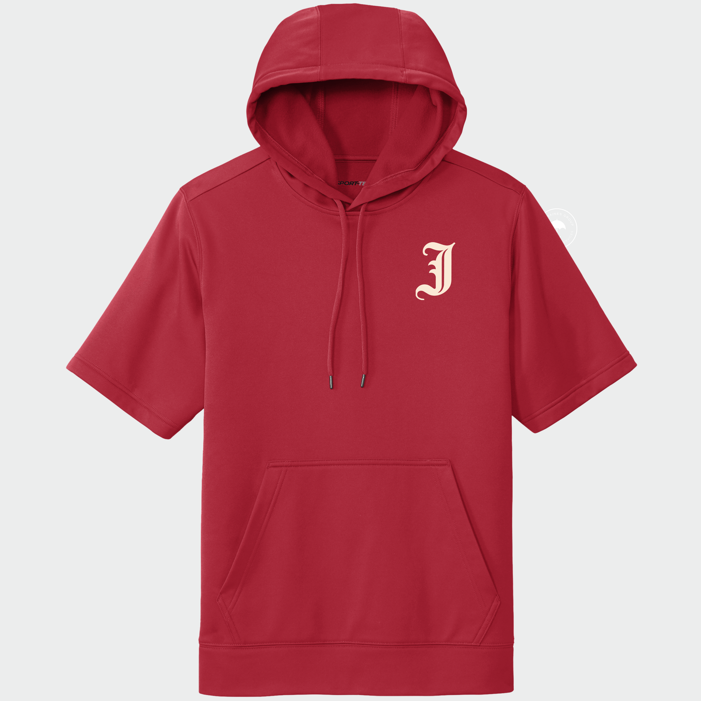 JTB: Old English J Short Sleeve Hooded Tech Sweatshirt