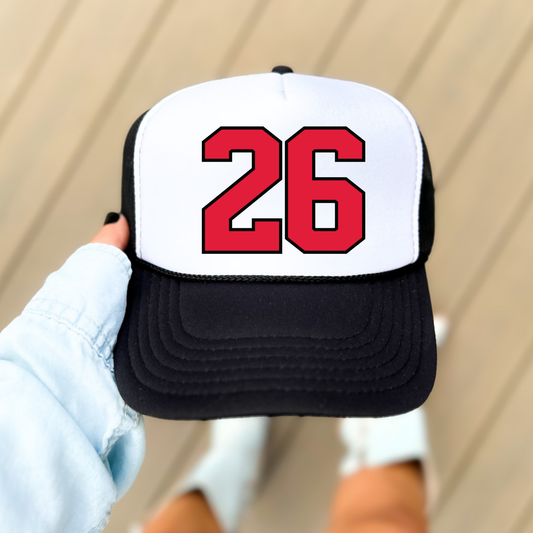 JYAA: Colorblock *custom* Number Trucker Hat