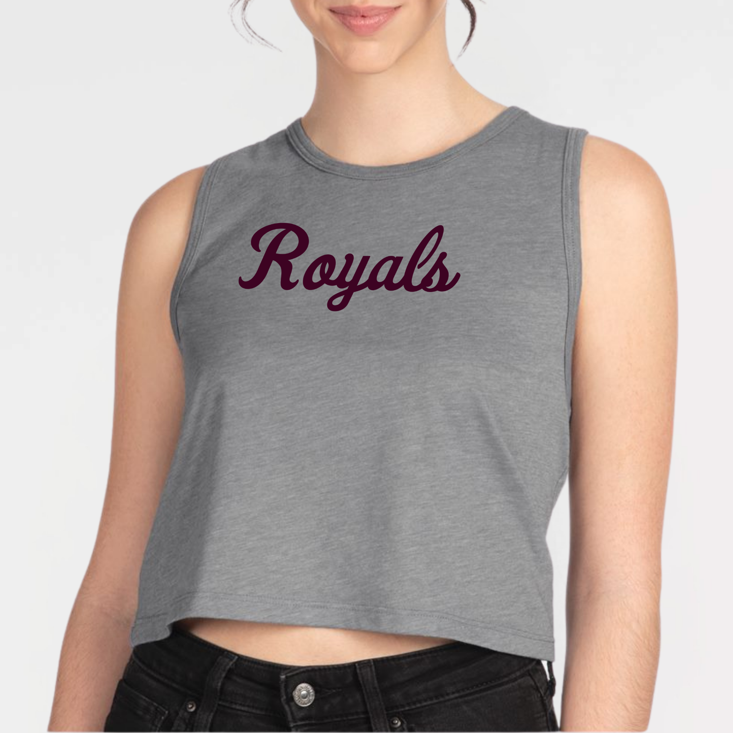 TCR: Royals Script, Women's Cropped Tank