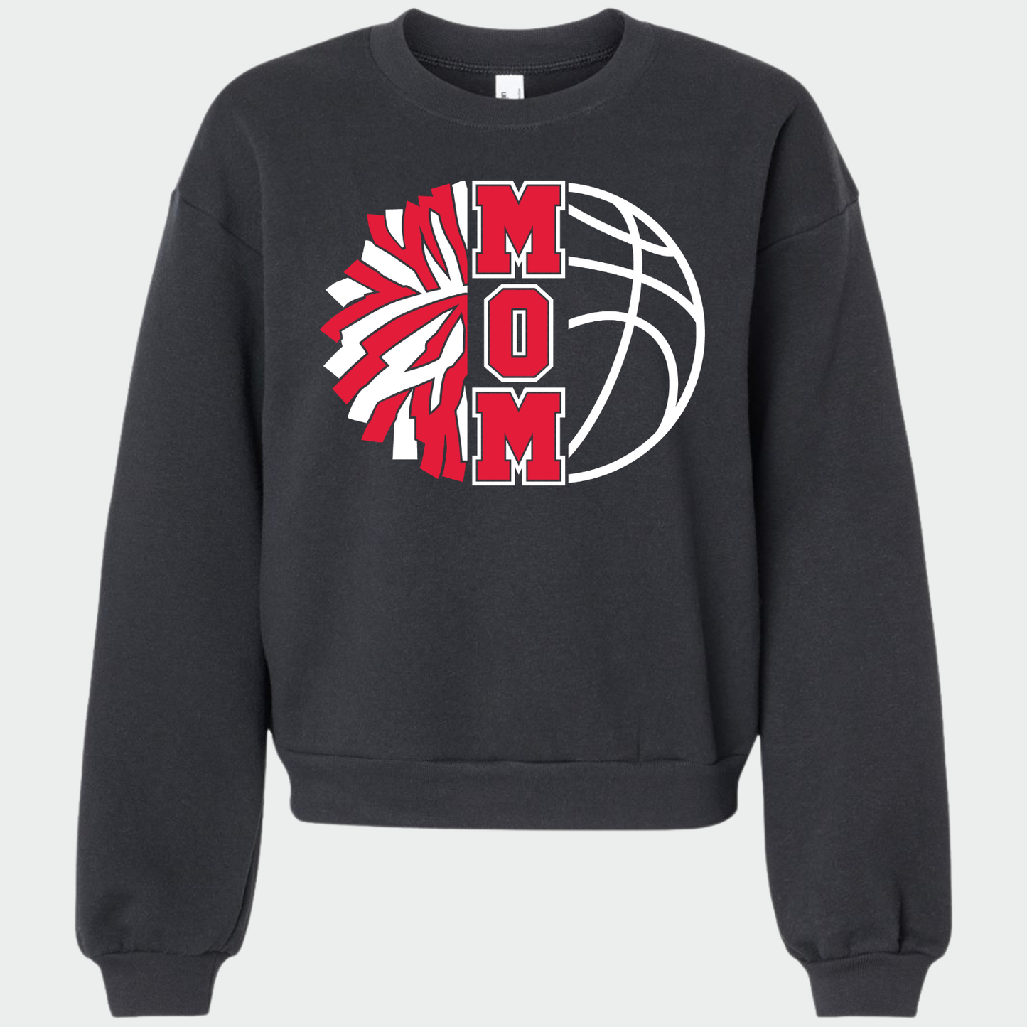 JYAA: Basketball Cheer Mom Women's Reflex Fleece Crew Sweatshirt
