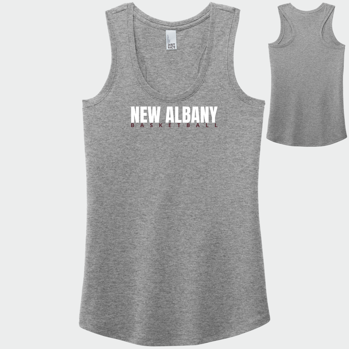 NAGTB: New Albany Basketball, Women's Racerback Tank Top