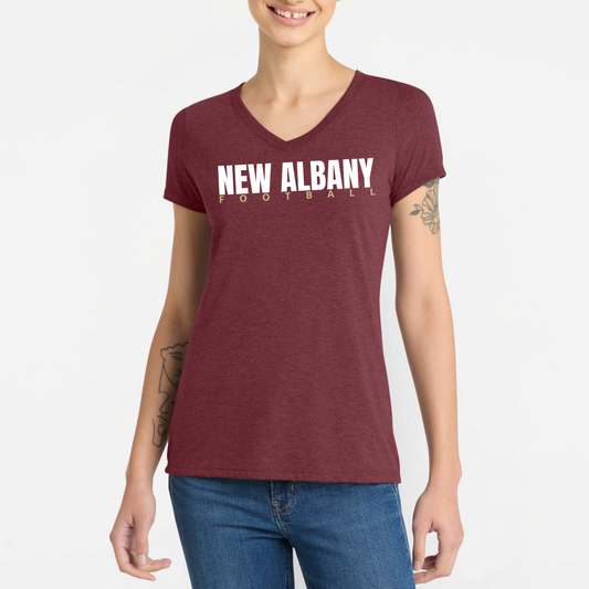 NAFootball: Women's Triblend V-Neck Tee