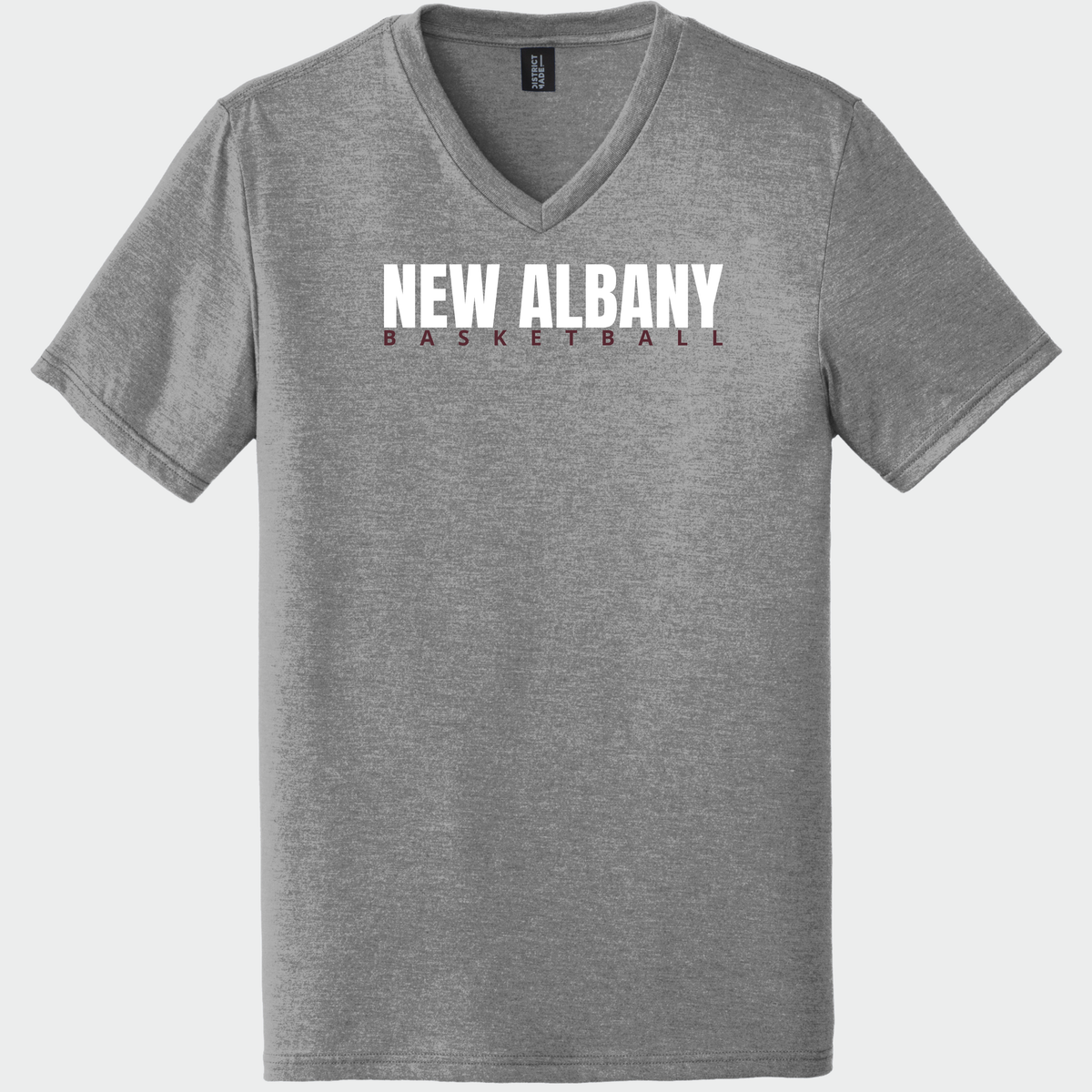 NAGTB: New Albany Basketball, Triblend V-Neck Tee