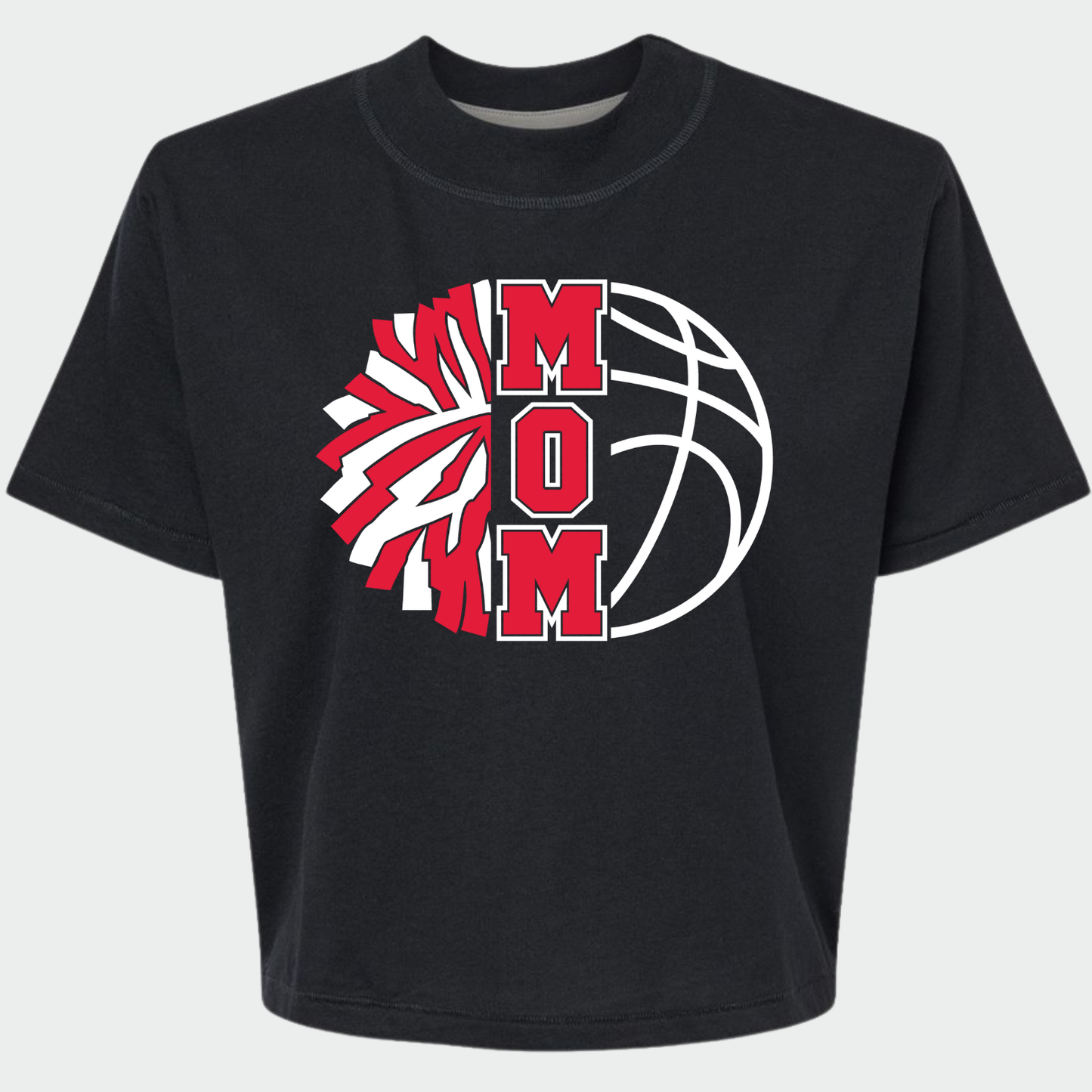 JYAA: Basketball Cheer Mom Women's Boxy T-Shirt