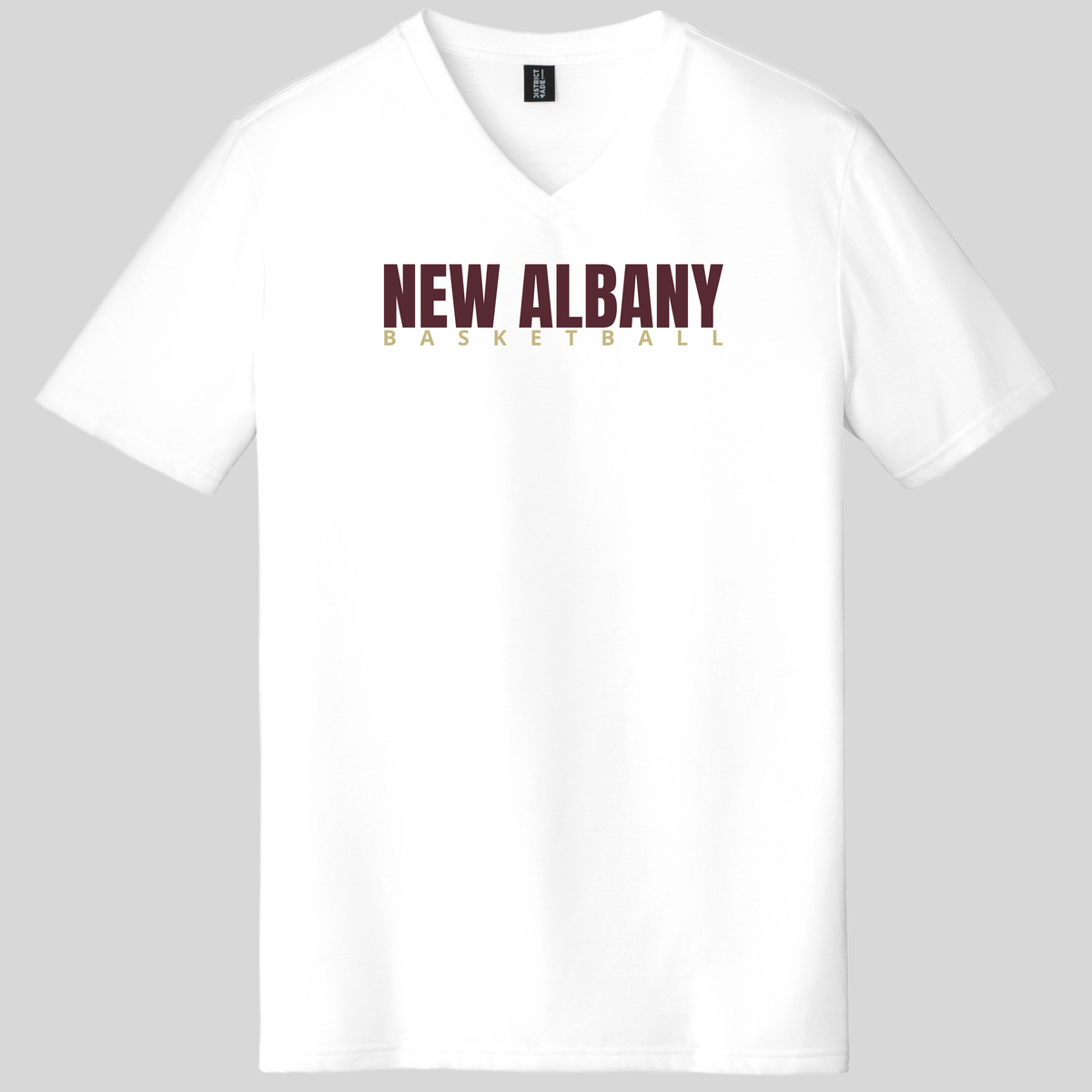 NAGTB: New Albany Basketball, Triblend V-Neck Tee