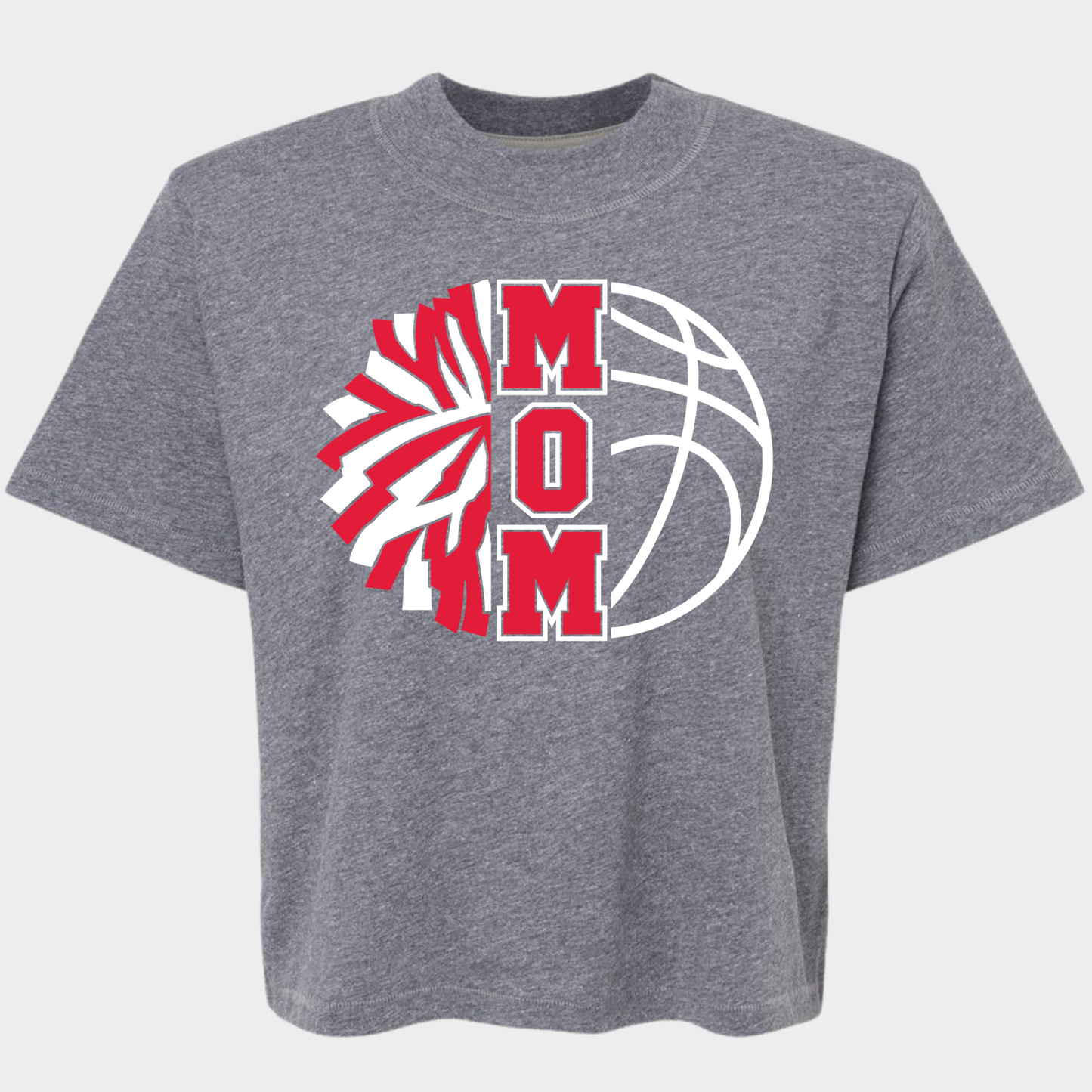 JYAA: Basketball Cheer Mom Women's Boxy T-Shirt
