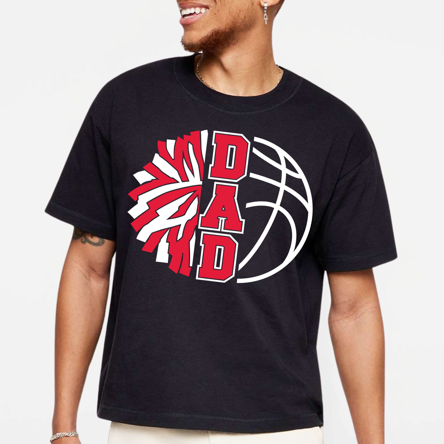 JYAA: Basketball Cheer Parent Relaxed Crew T-Shirt