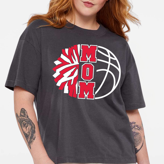 JYAA: Basketball Cheer Parent Relaxed Crew T-Shirt
