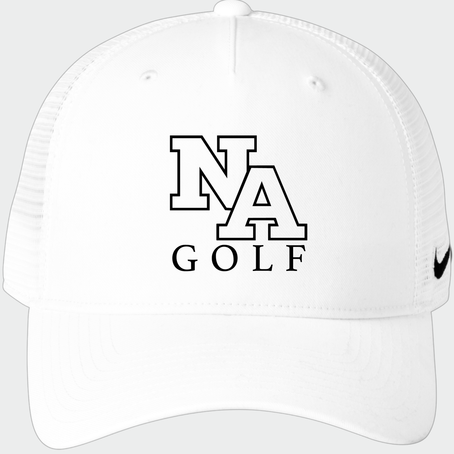 NAGolf: Embroidered, Nike Structured Trucker Hat
