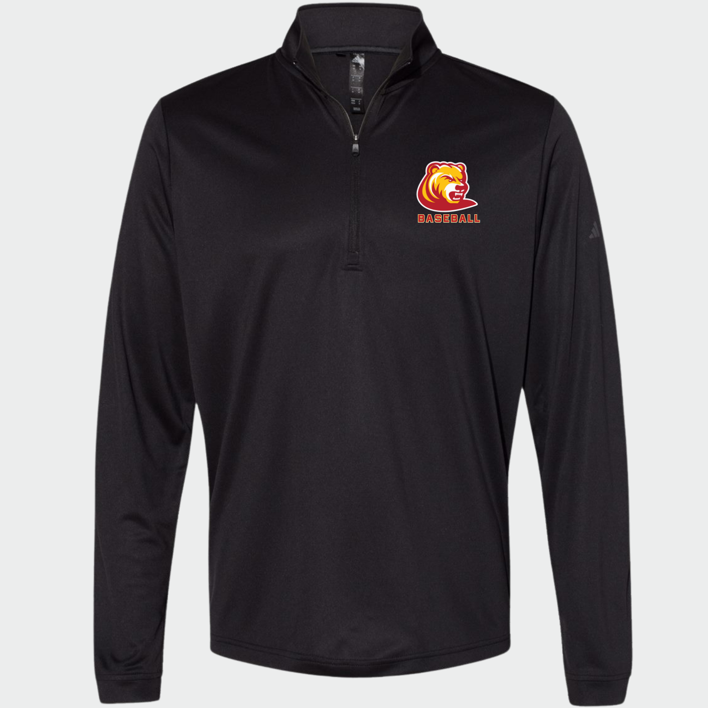 BRUINS: Bear Adidas Tech Quarter Zip Pullover