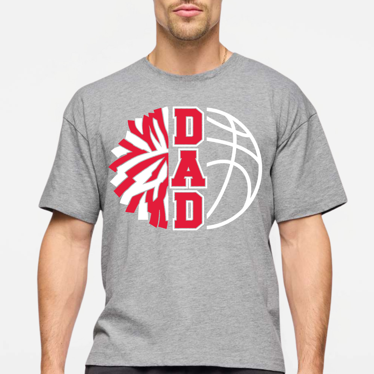 JYAA: Basketball Cheer Parent Relaxed Crew T-Shirt