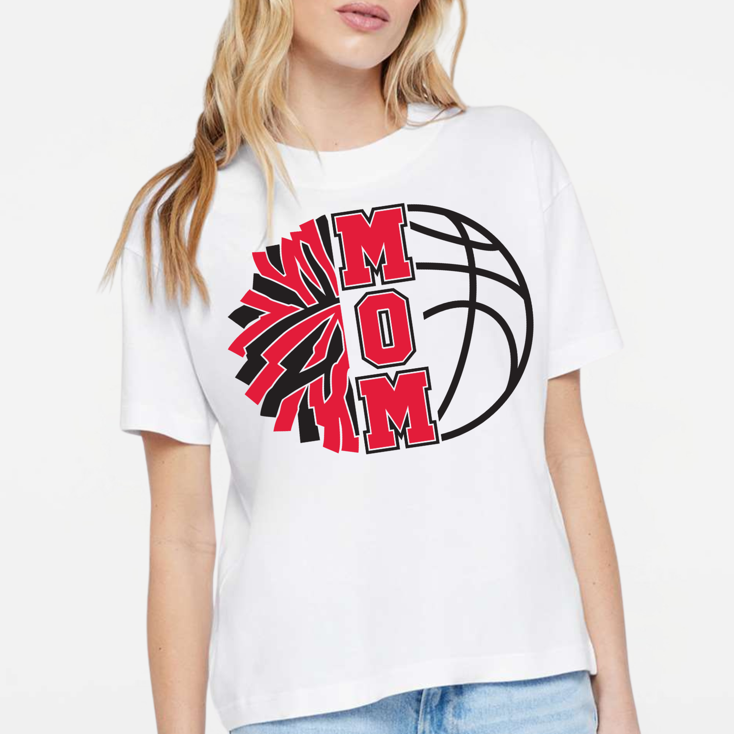 JYAA: Basketball Cheer Parent Relaxed Crew T-Shirt