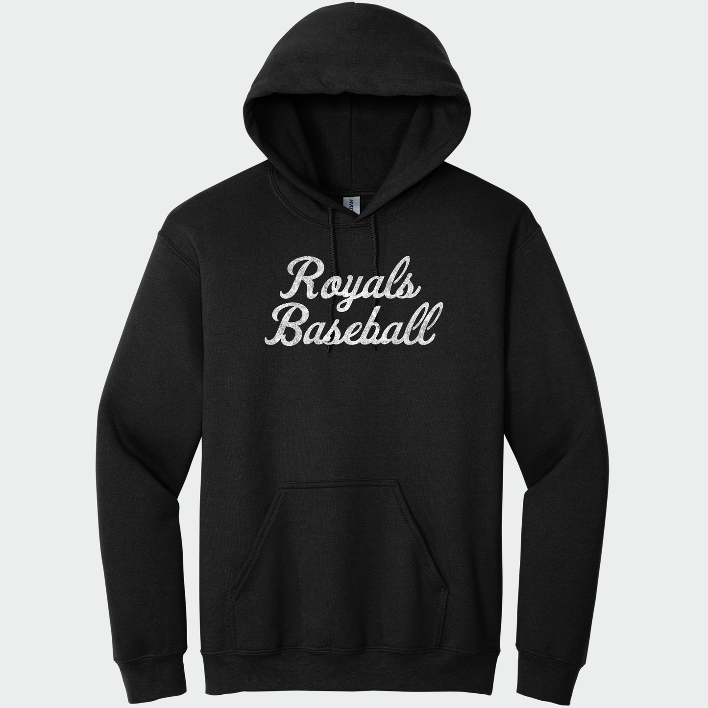 TCR: Royals Baseball Script, Hoodie *Distressed Print*