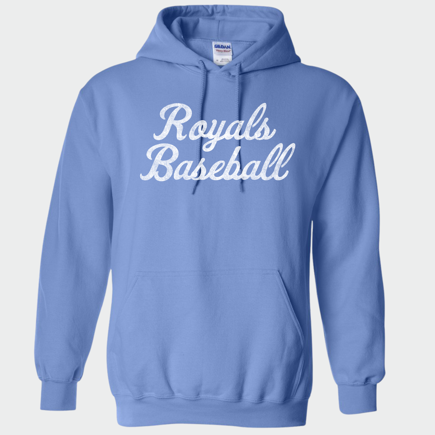 TCR: Royals Baseball Script, Hoodie *Distressed Print*