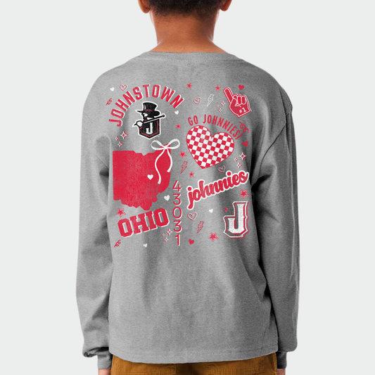 JYAA: Collage Print 6oz Heavyweight Long Sleeve T-Shirt