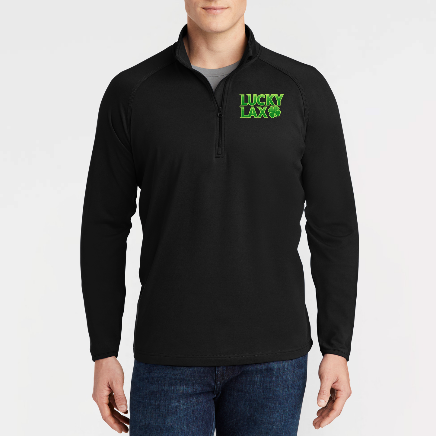 LuckyLax: Quarter Zip Long Sleeve Tech Pullover