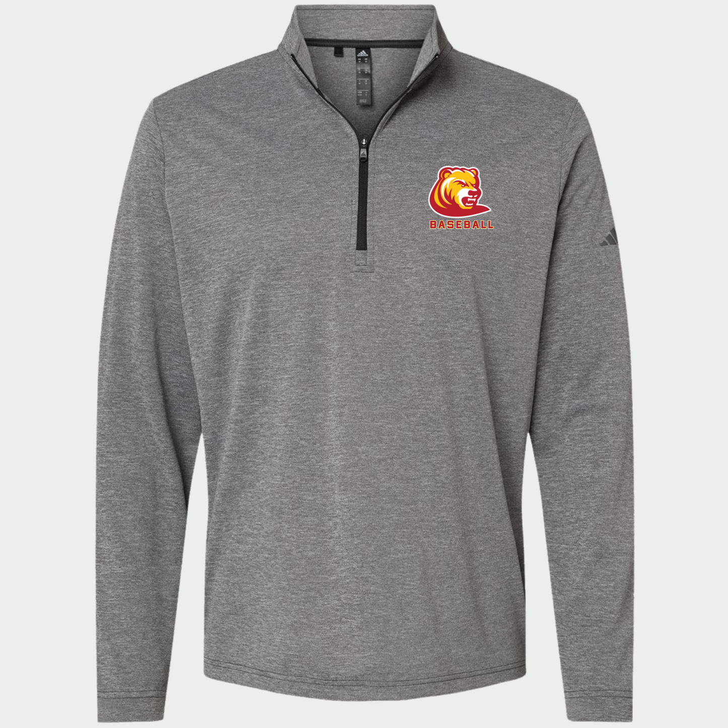 BRUINS: Bear Adidas Tech Quarter Zip Pullover