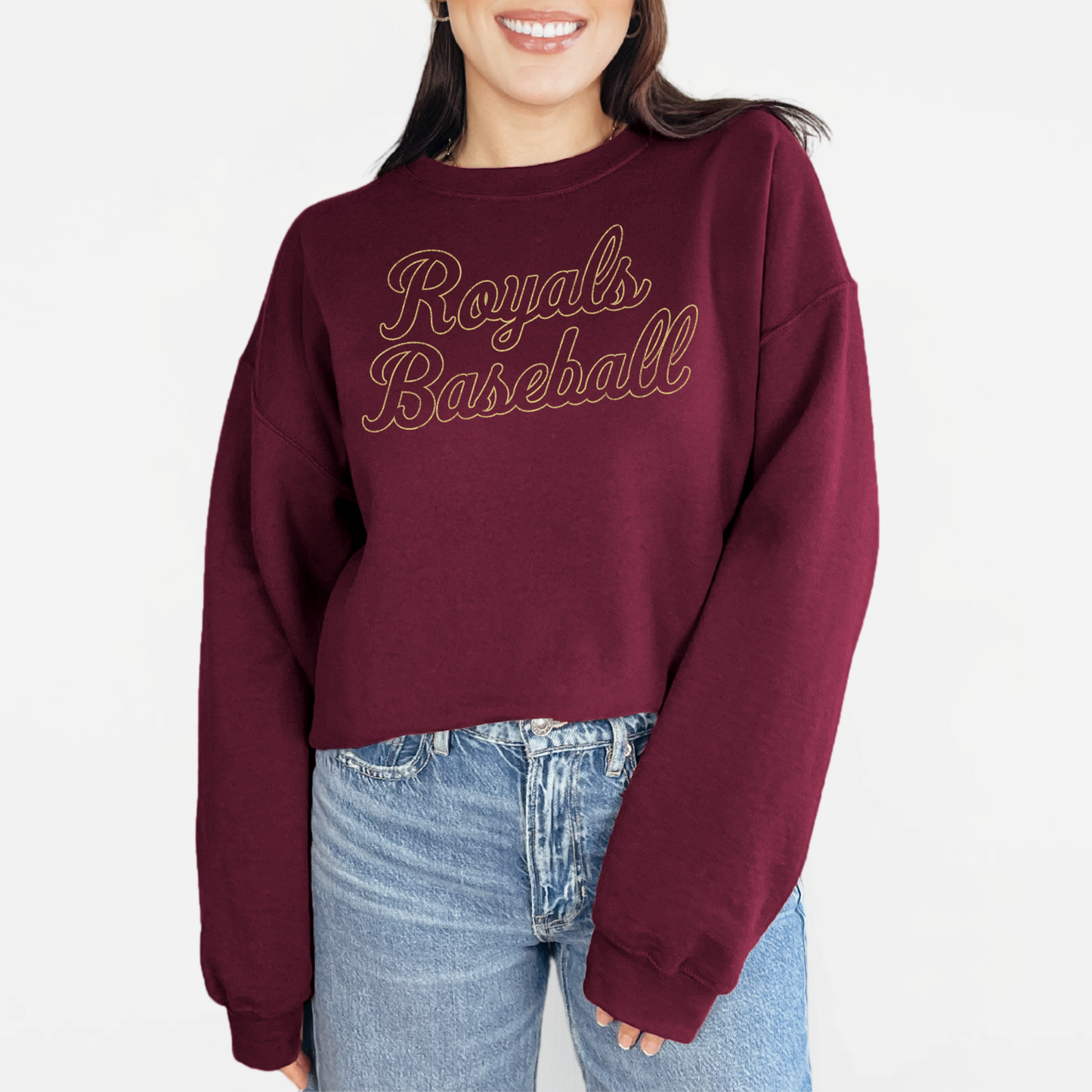 TCR: Royals Baseball Script, Crew *Distressed Print*