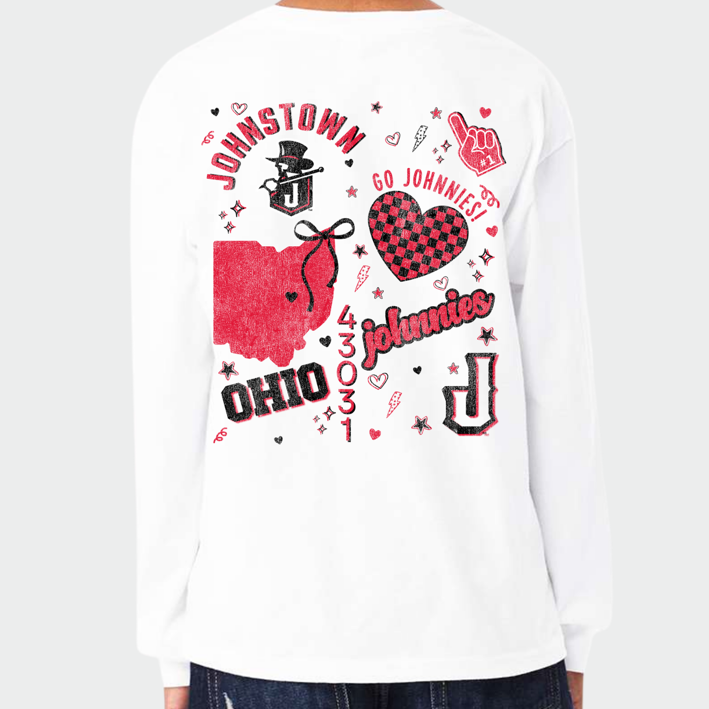 JYAA: Collage Print 6oz Heavyweight Long Sleeve T-Shirt