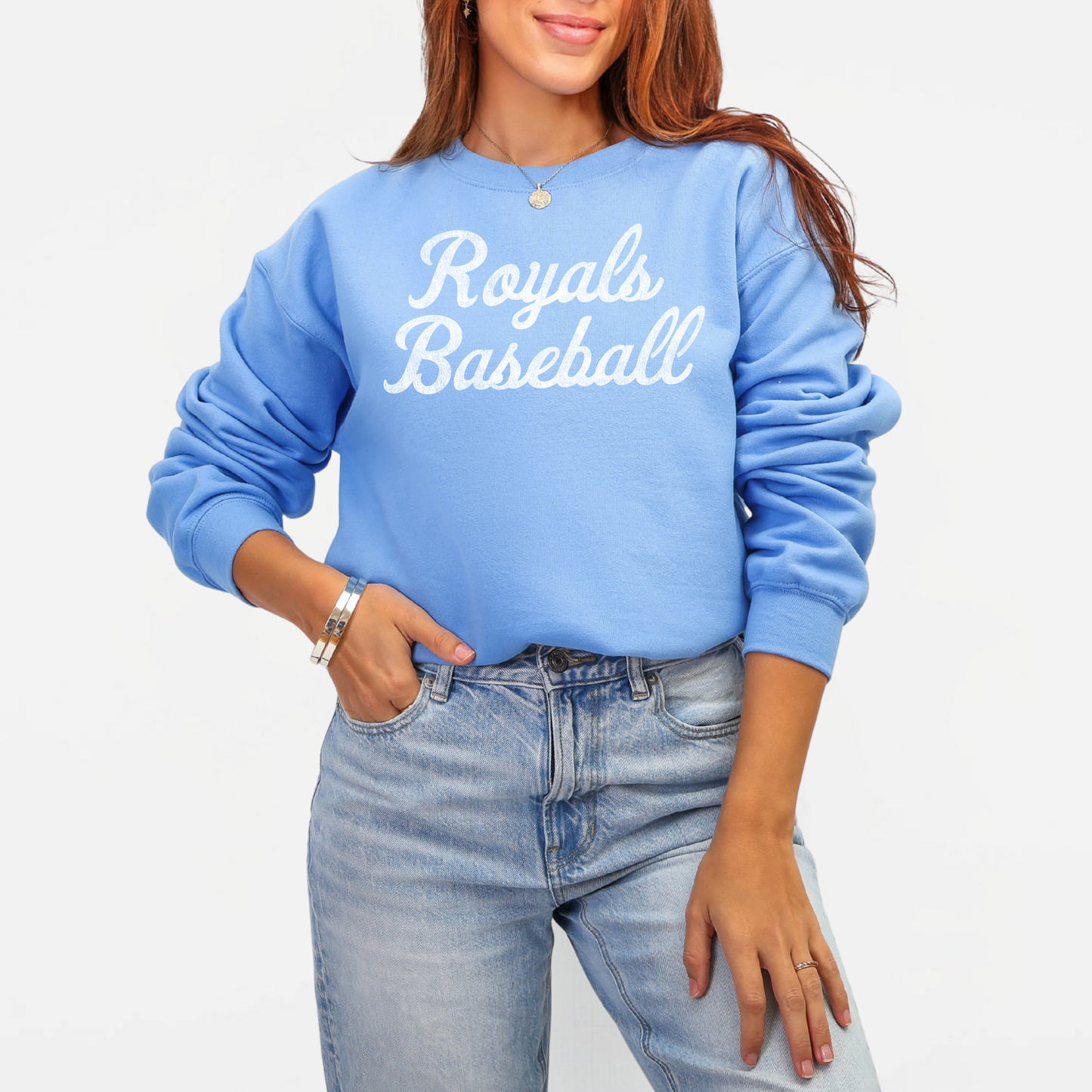 TCR: Royals Baseball Script, Crew *Distressed Print*