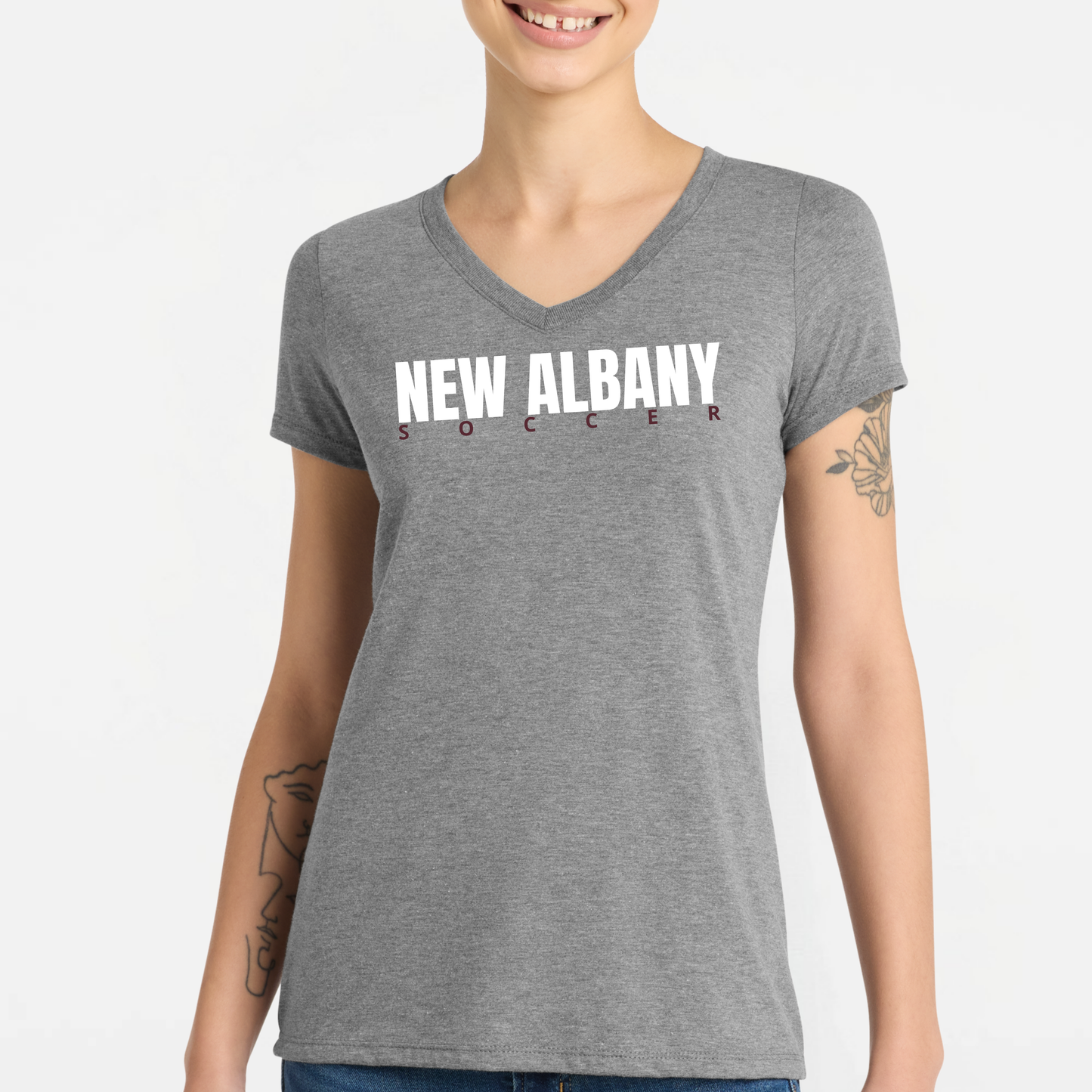 NAGS: New Albany Soccer, Women's Triblend V-Neck Tee