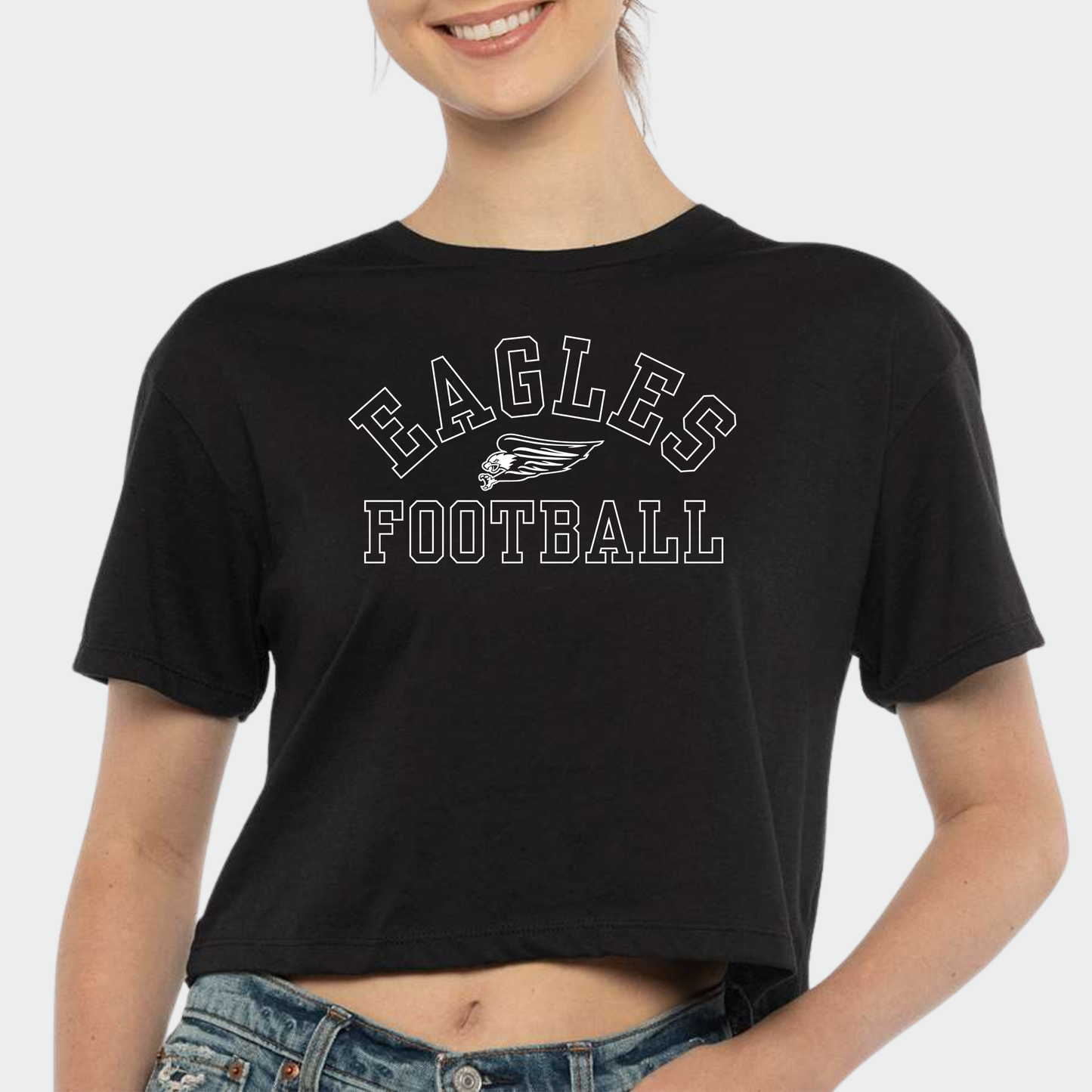 NAFootball: Eagles Football Women's Cropped Tee