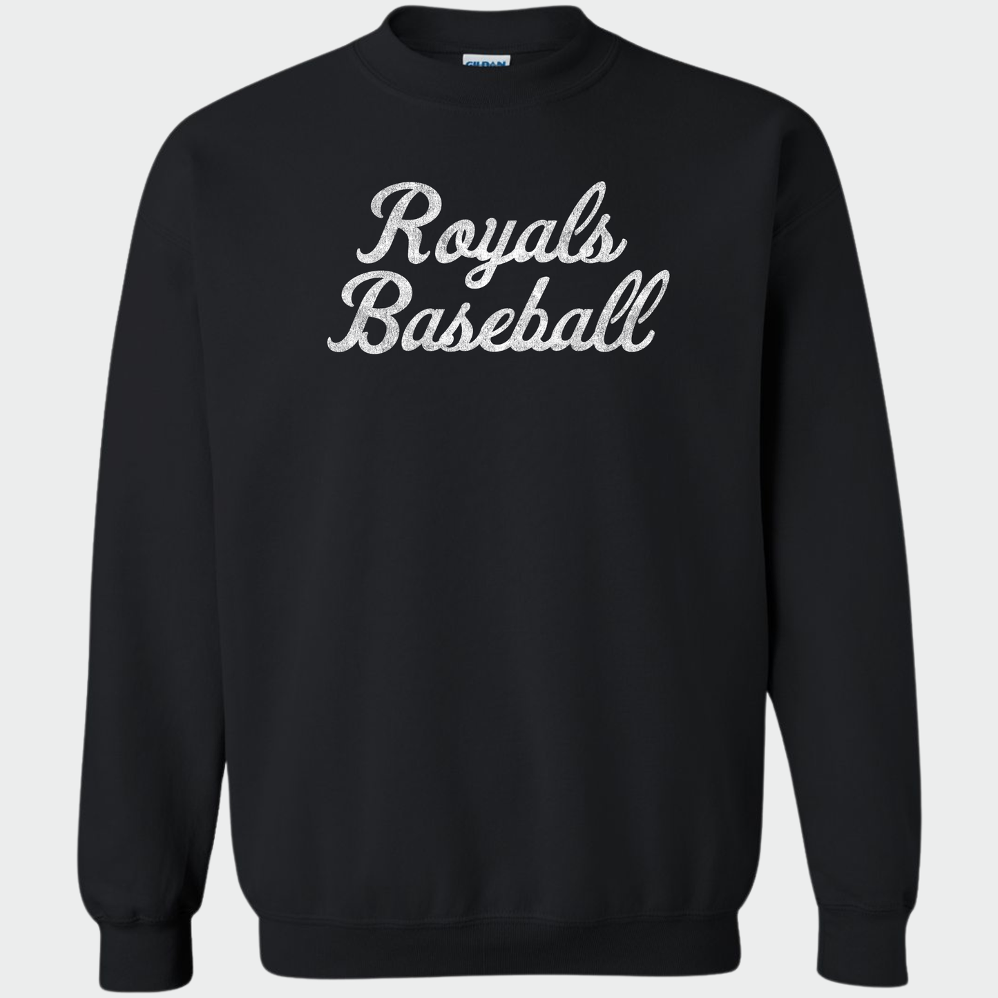 TCR: Royals Baseball Script, Crew *Distressed Print*