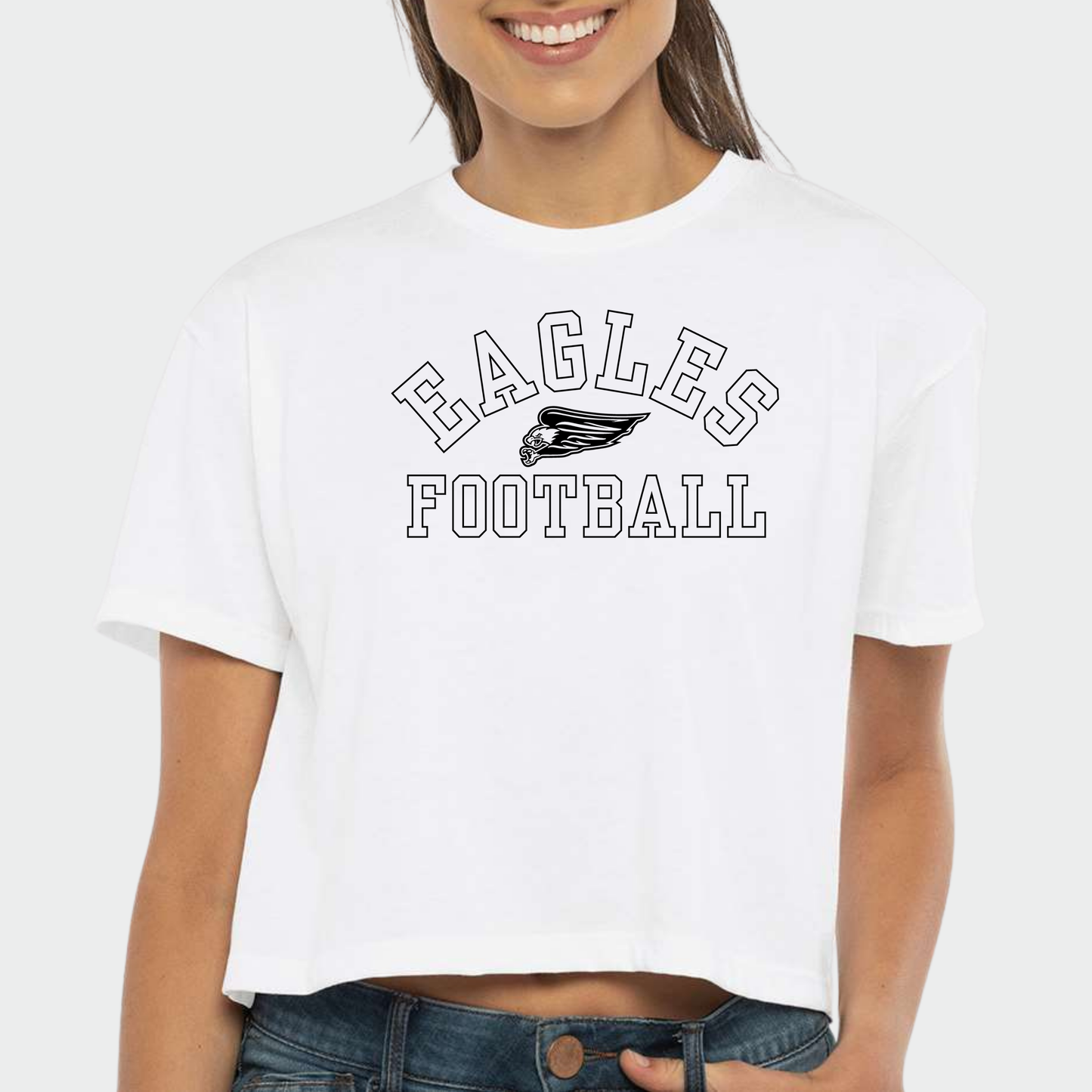 NAFootball: Eagles Football Women's Cropped Tee