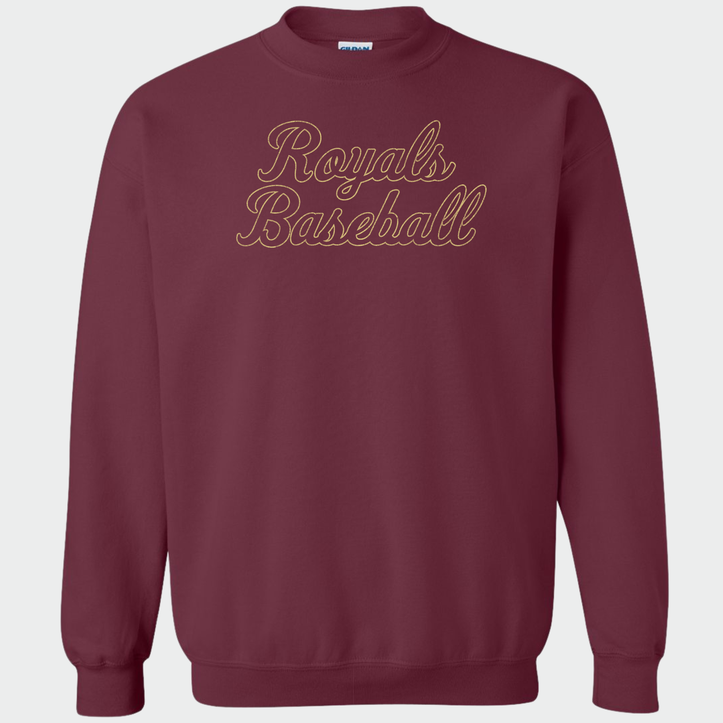 TCR: Royals Baseball Script, Crew *Distressed Print*