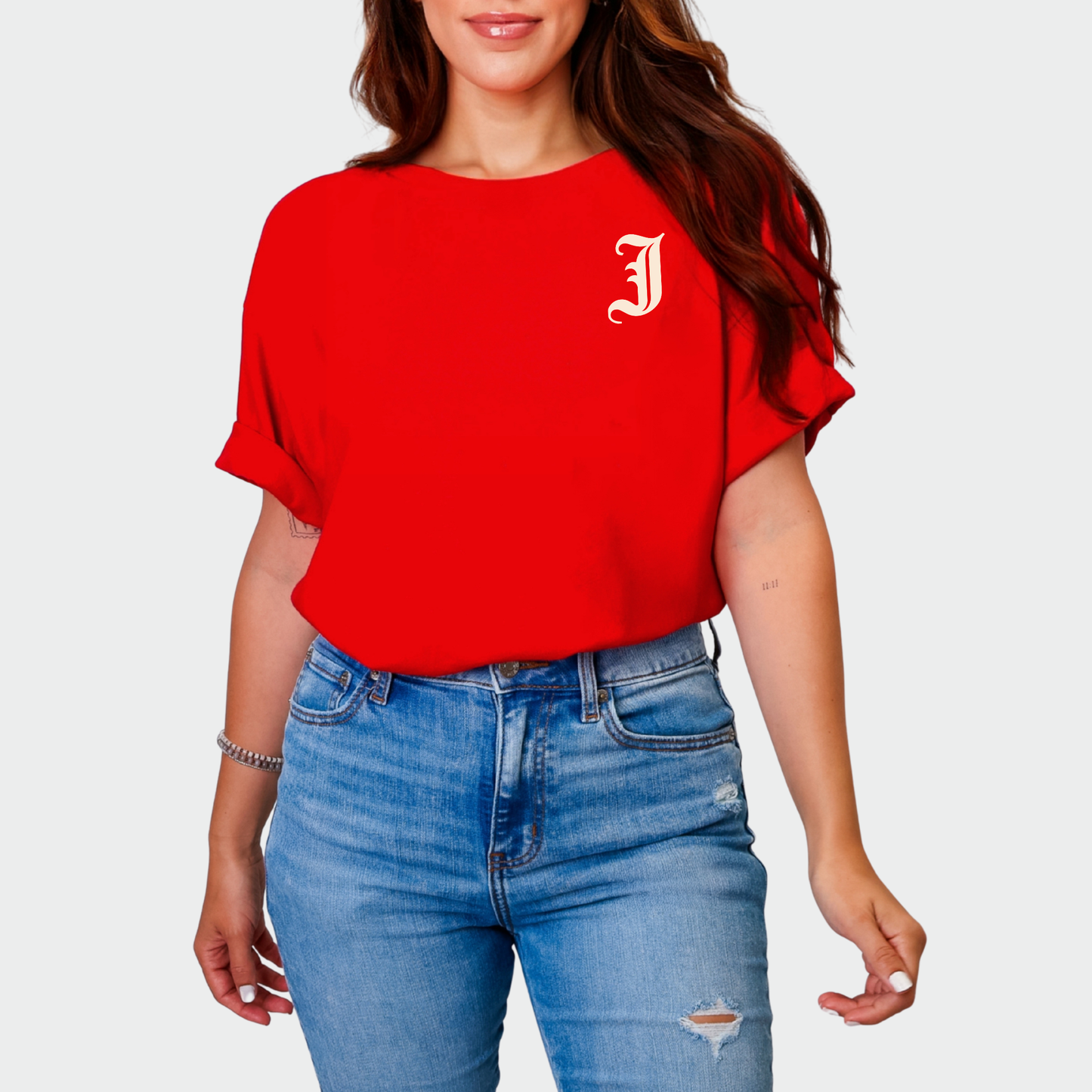 JTB: Old English J Garment-Dyed Cotton T-Shirt