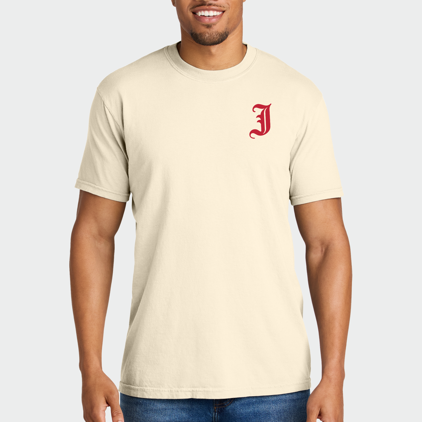 JTB: Old English J Garment-Dyed Cotton T-Shirt