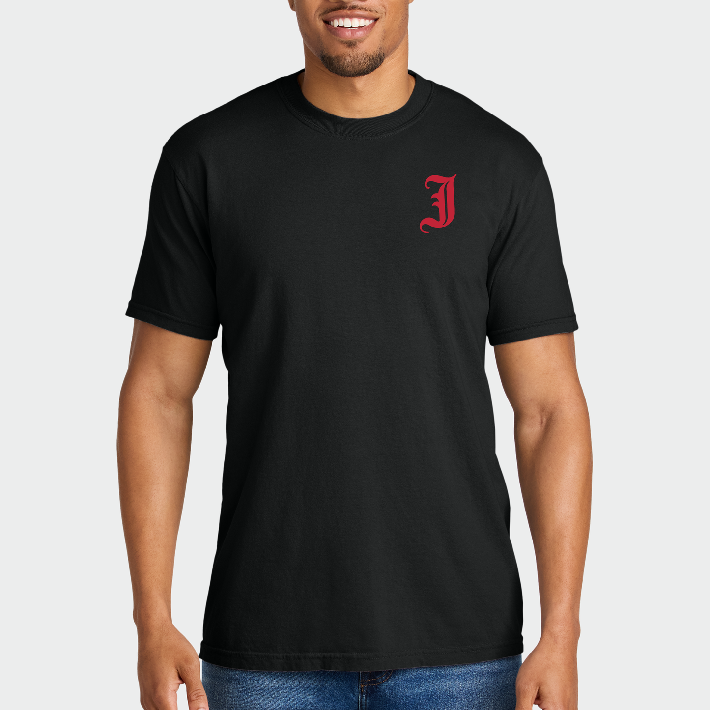 JTB: Old English J Garment-Dyed Cotton T-Shirt