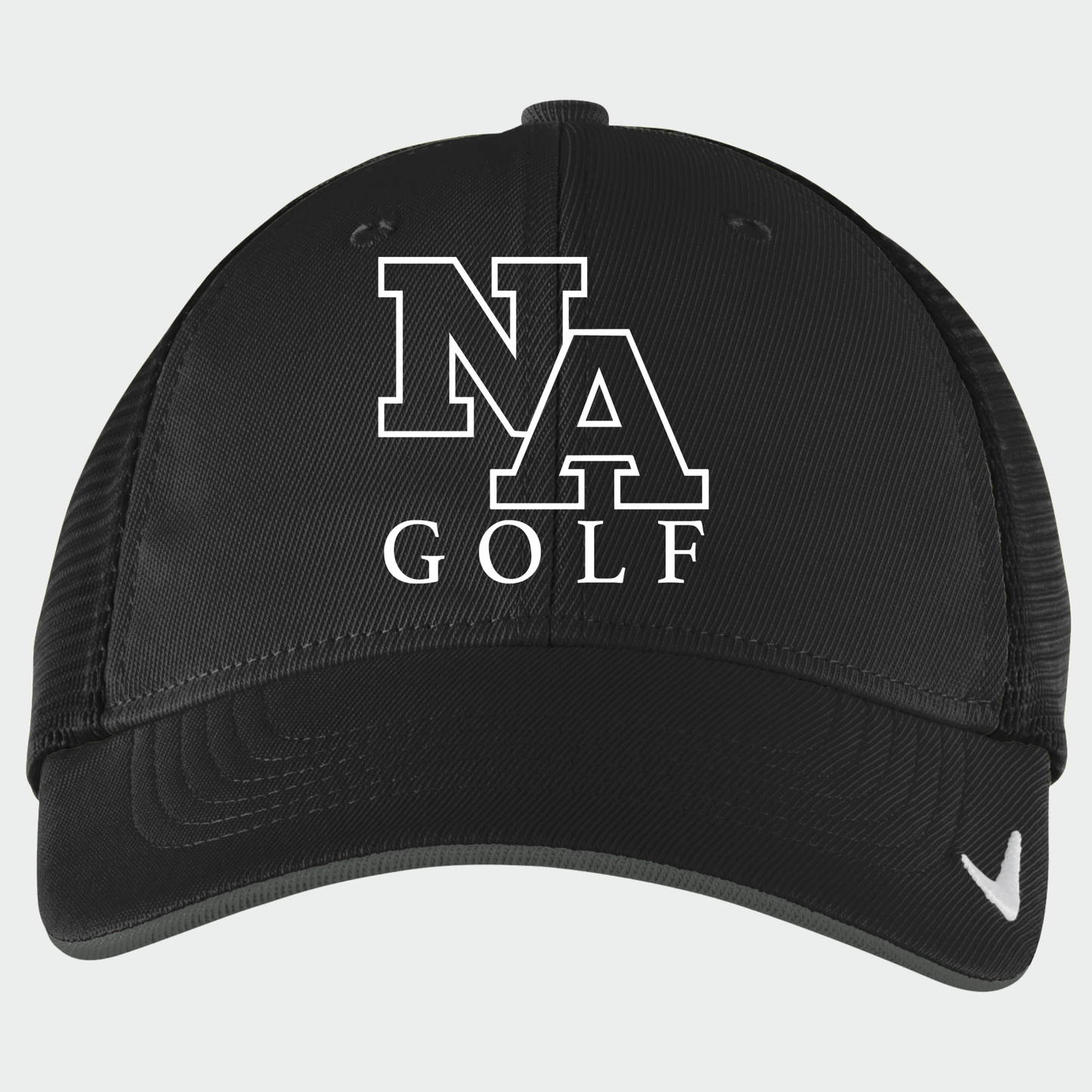 NAGolf: Embroidered, Nike Fitted Trucker Hat