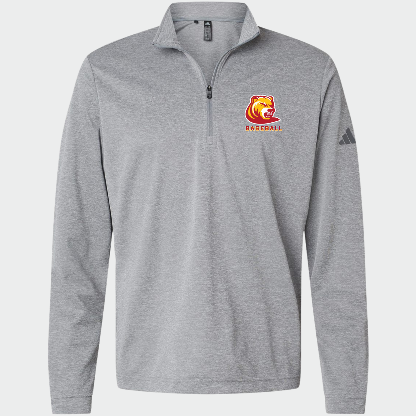 BRUINS: Bear Adidas Tech Quarter Zip Pullover