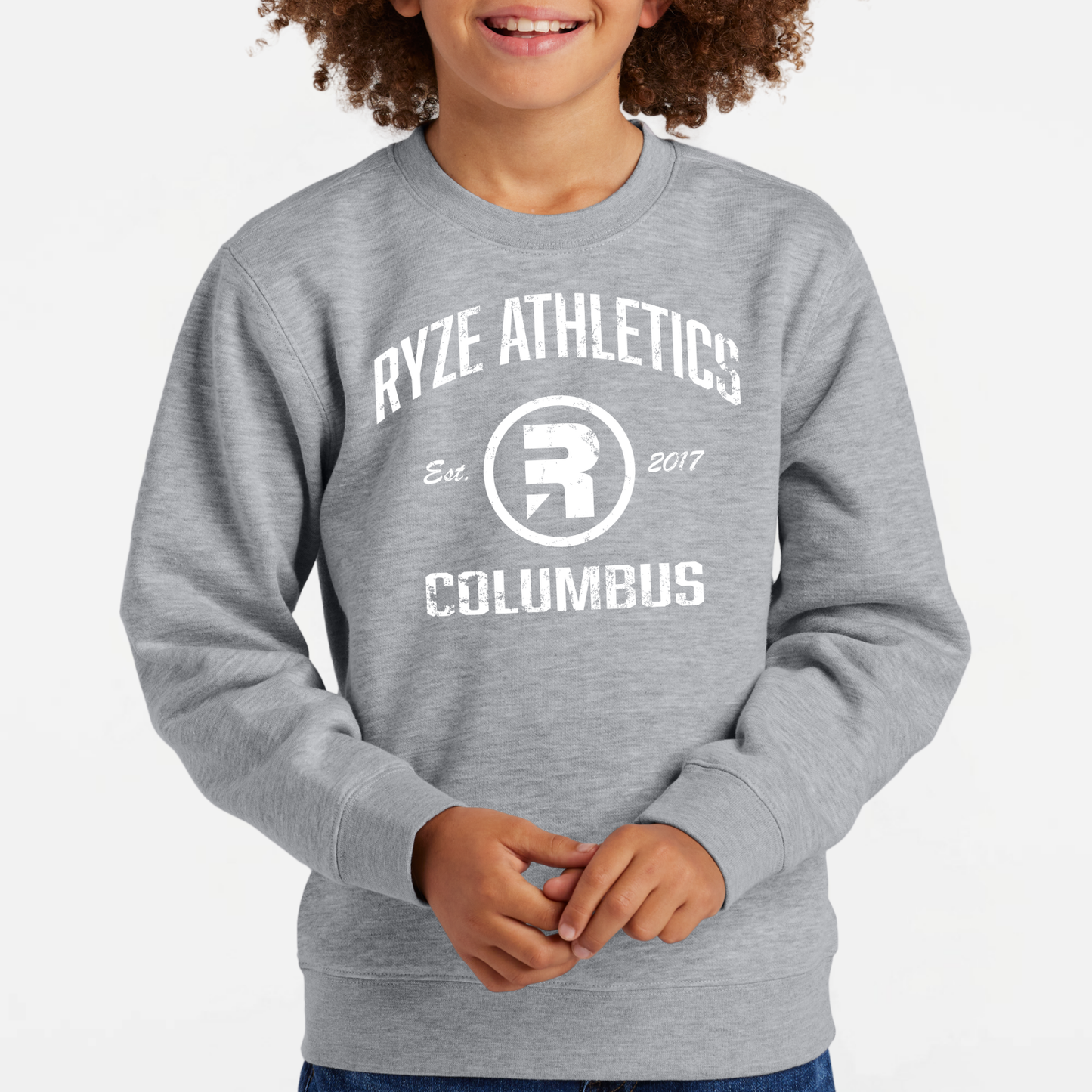 Ryze: Distressed Classic Crew Sweatshirt