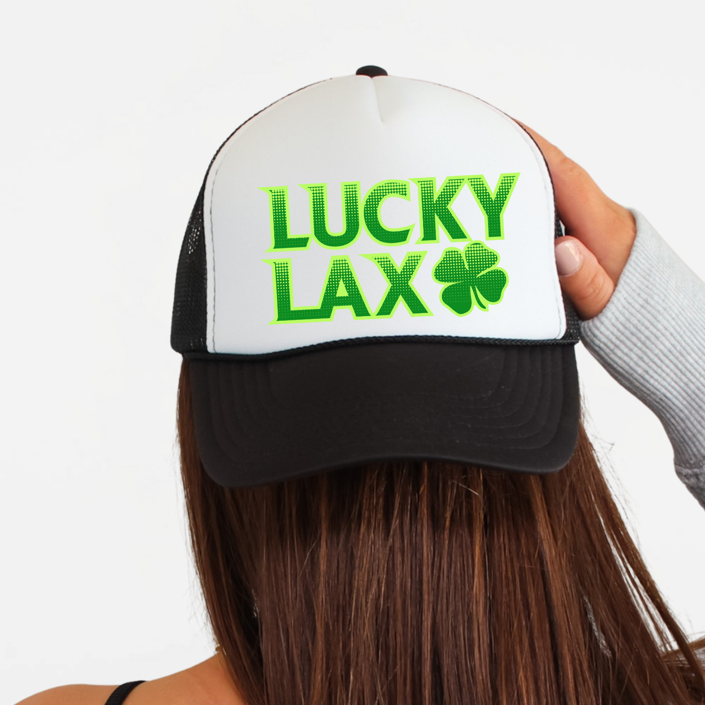 LuckyLax: Stacked Logo Foam Trucker Hat