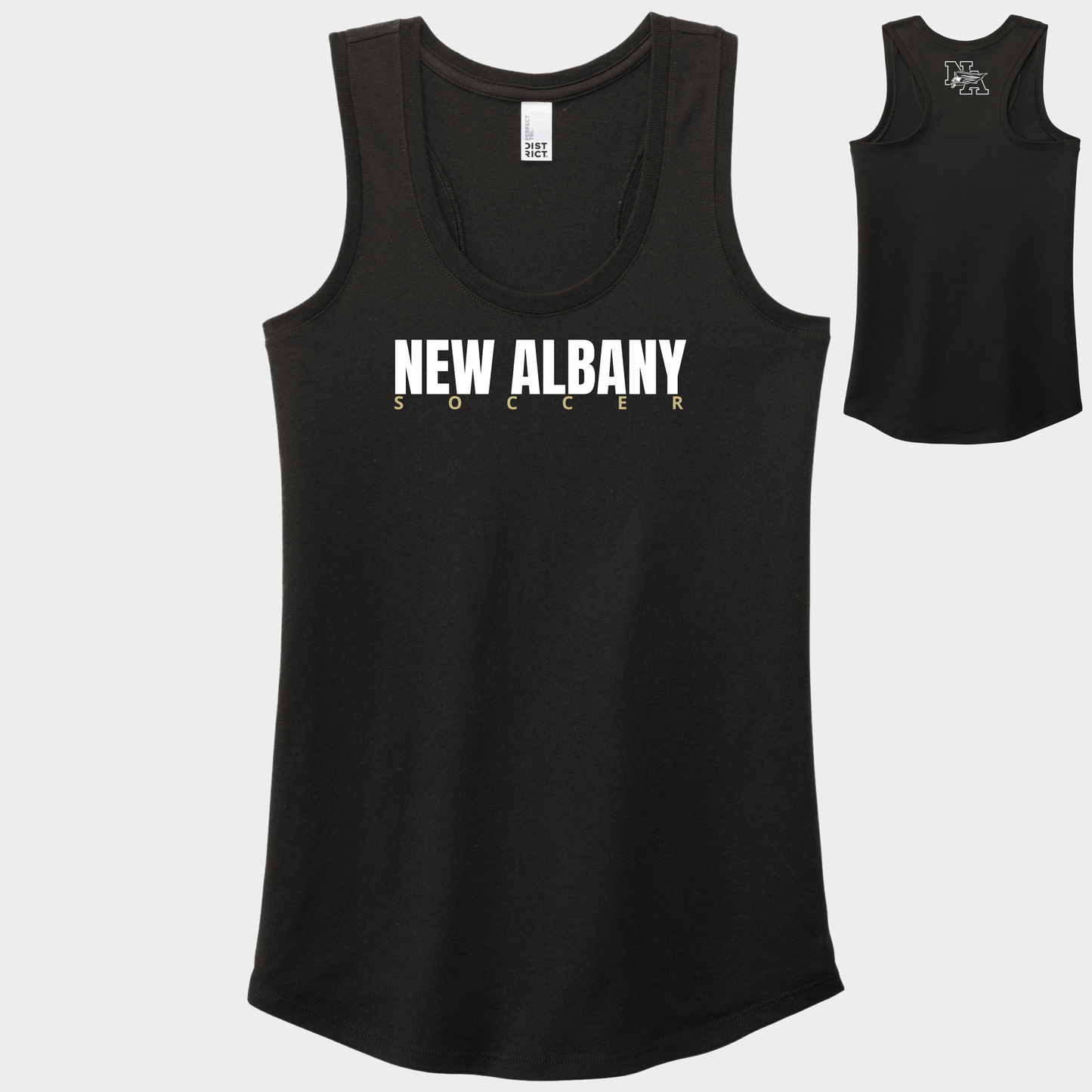 NAGS: New Albany Soccer, Women's Racerback Tank Top