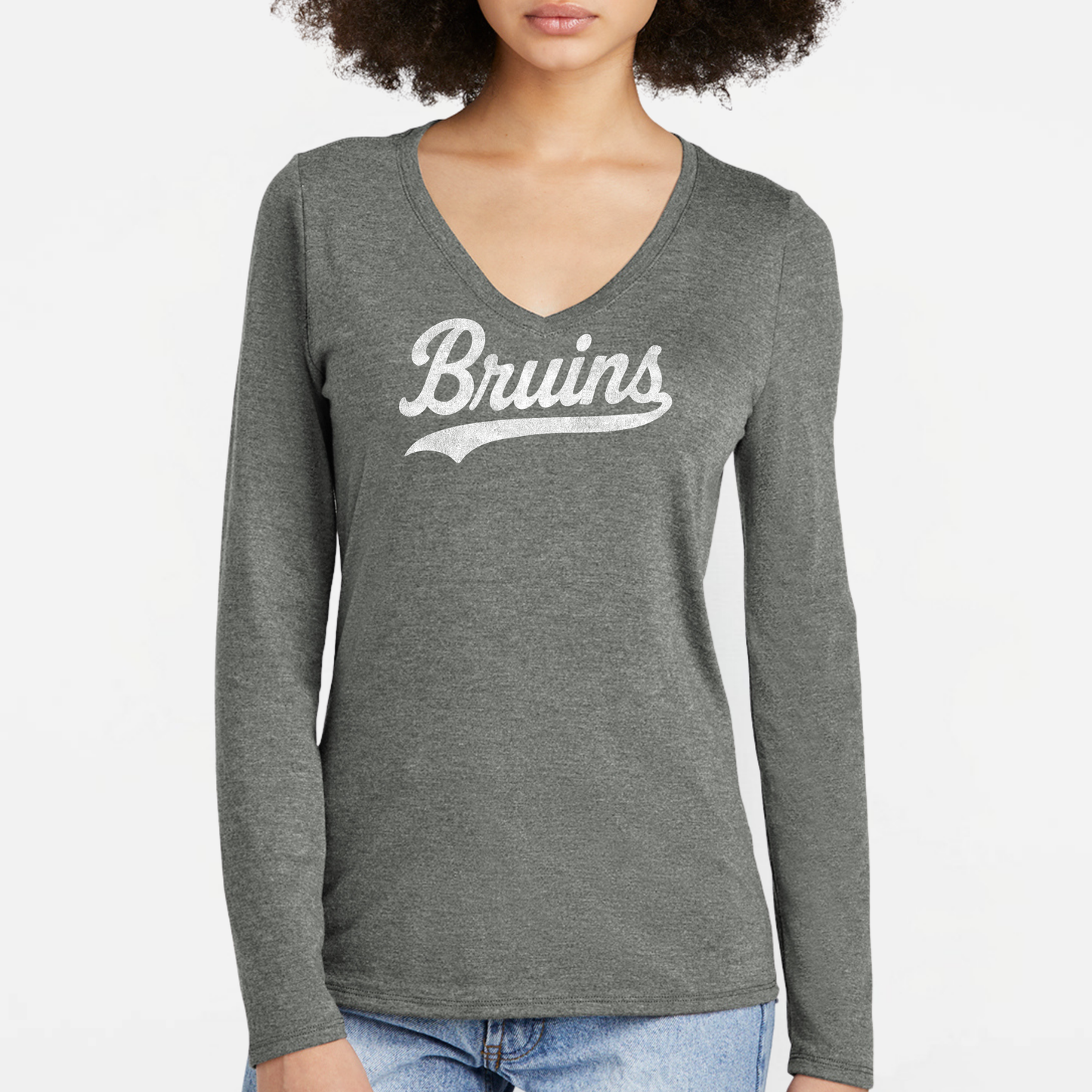 BRUINS: Swash Women's Long Sleeve V-Neck